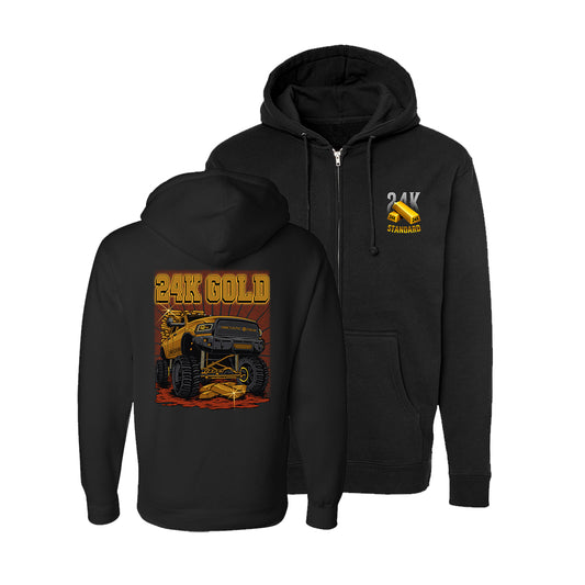 "24K GOLD" Zip Hoodie